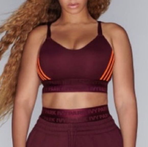 Adidas Ivy Park Bra Maroon Size Small - Picture 3 of 3